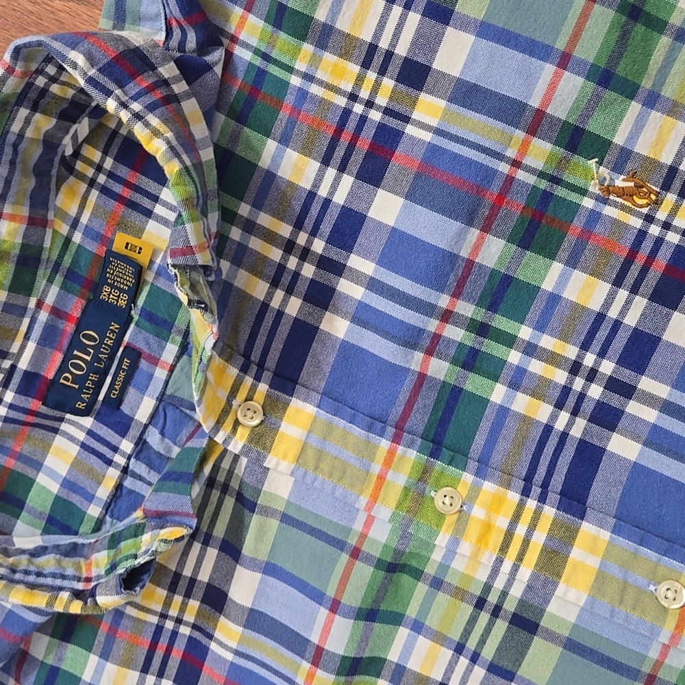 Polo by Ralph Lauren Men's Plaid Shirt Size 3XB